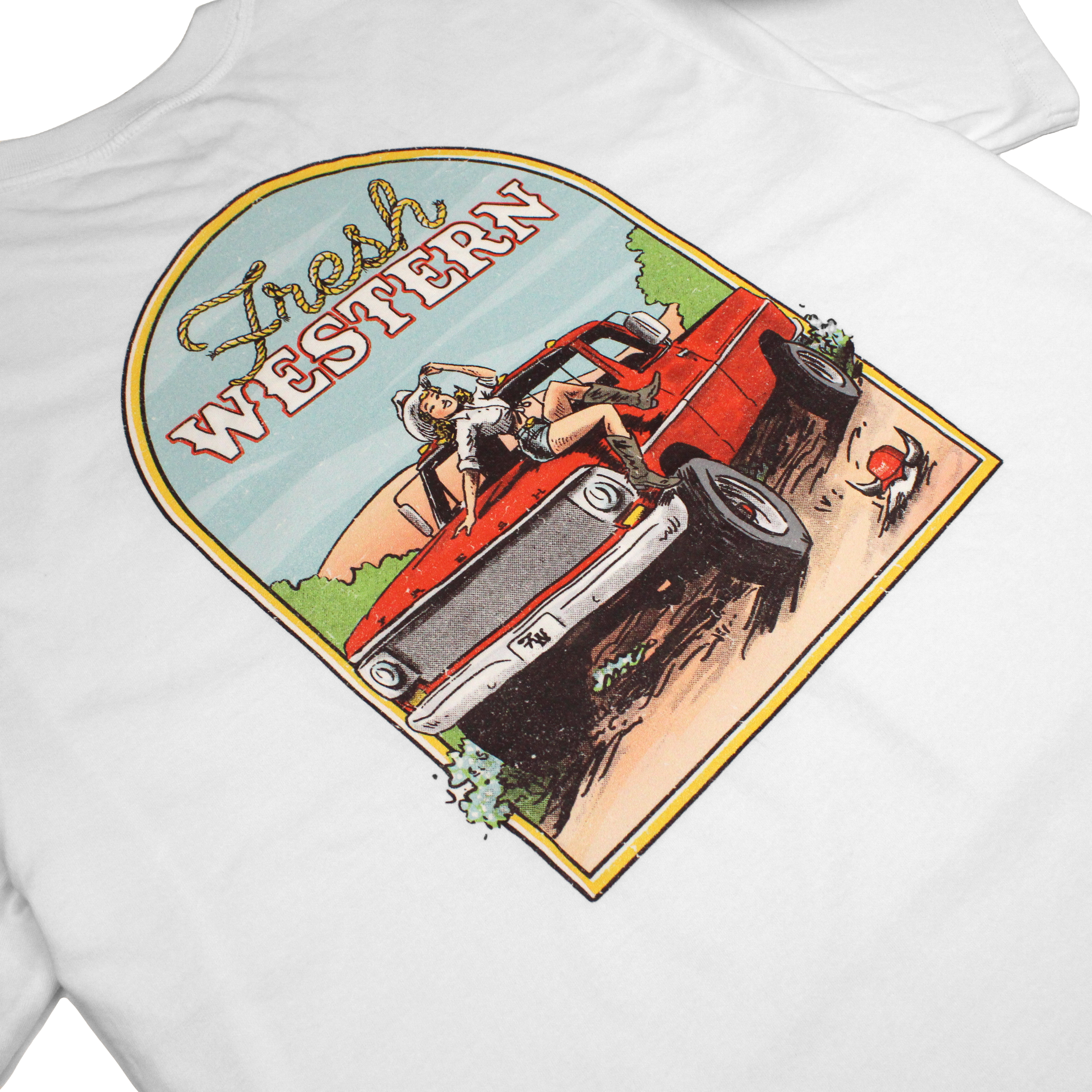 Square Body Tee White