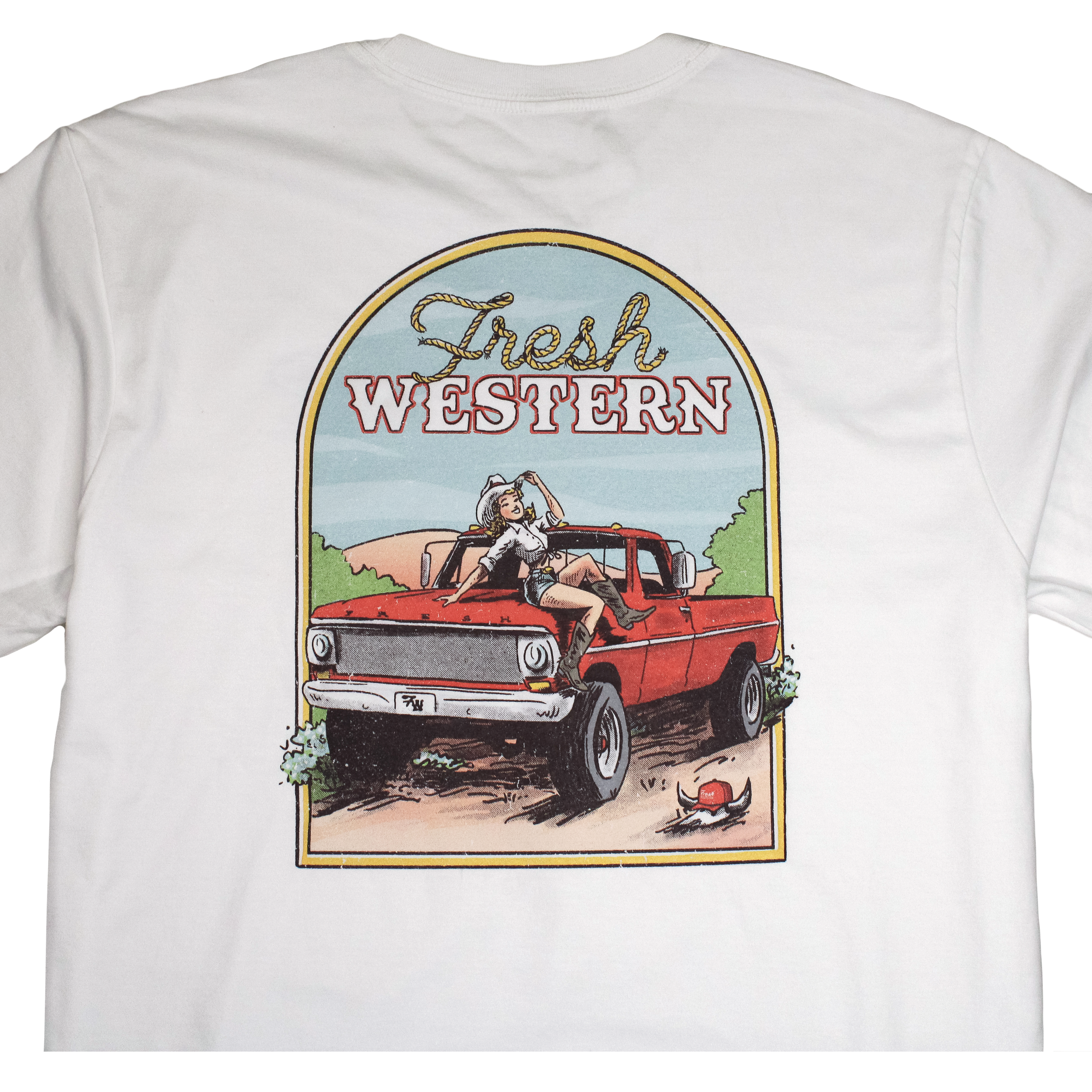 Square Body Tee White