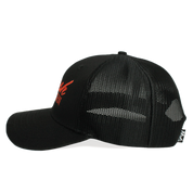 6-Panel Trucker Hat | Black + Sunset