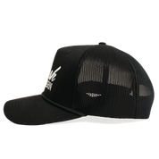 Rope Trucker Hat | Black + White