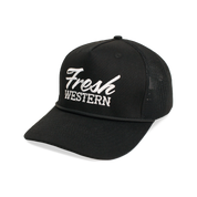 Rope Trucker Hat | Black + White