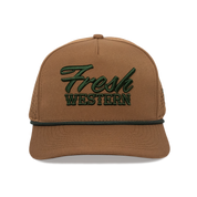 The Golf Hat | Brown + Forest Green