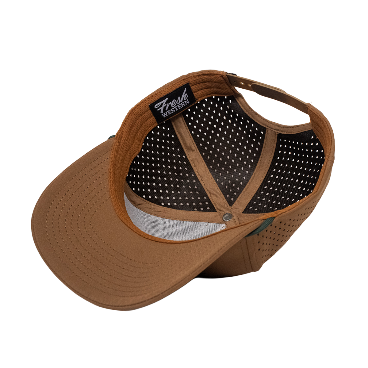 The Golf Hat | Brown + Forest Green