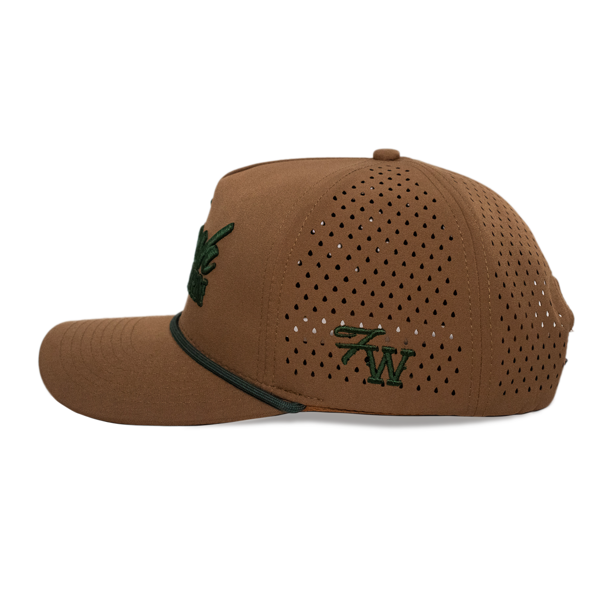 The Golf Hat | Brown + Forest Green