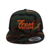 The Tour Hat | Woodland Camo + Blaze