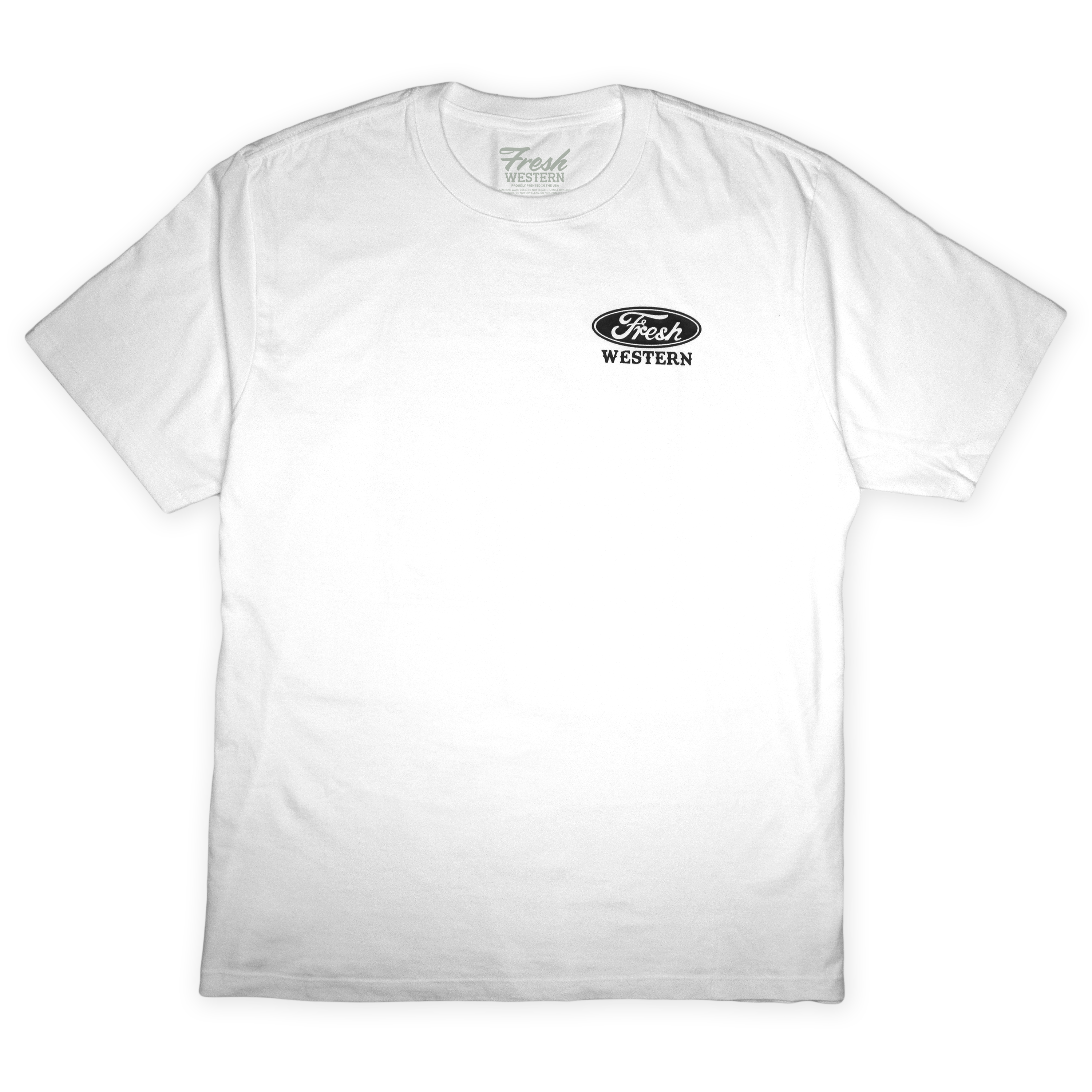 Square Body Tee White