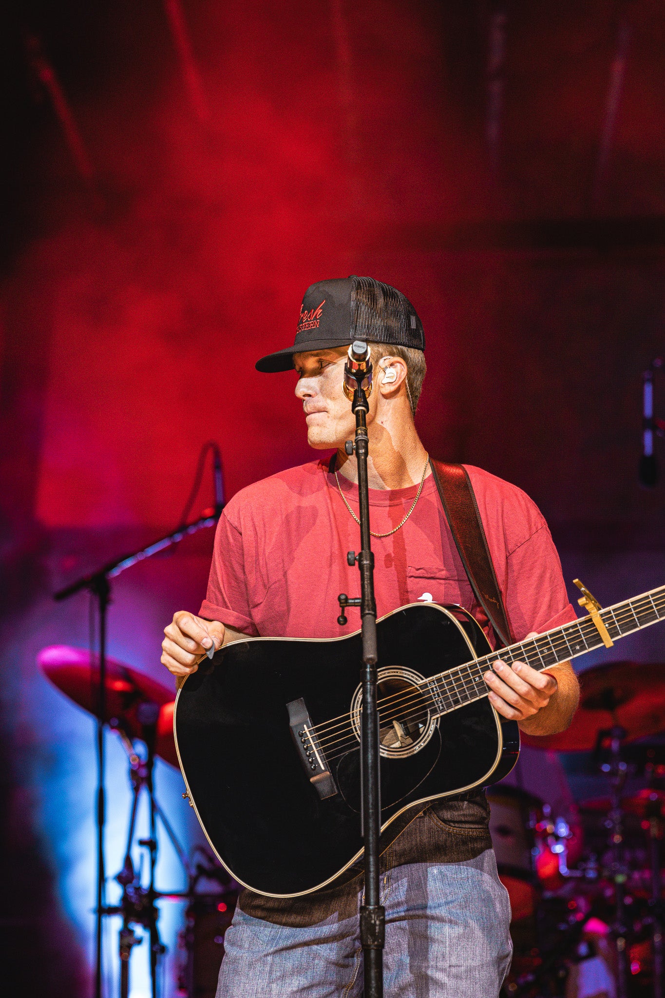 The Tour Hat | Black + Red