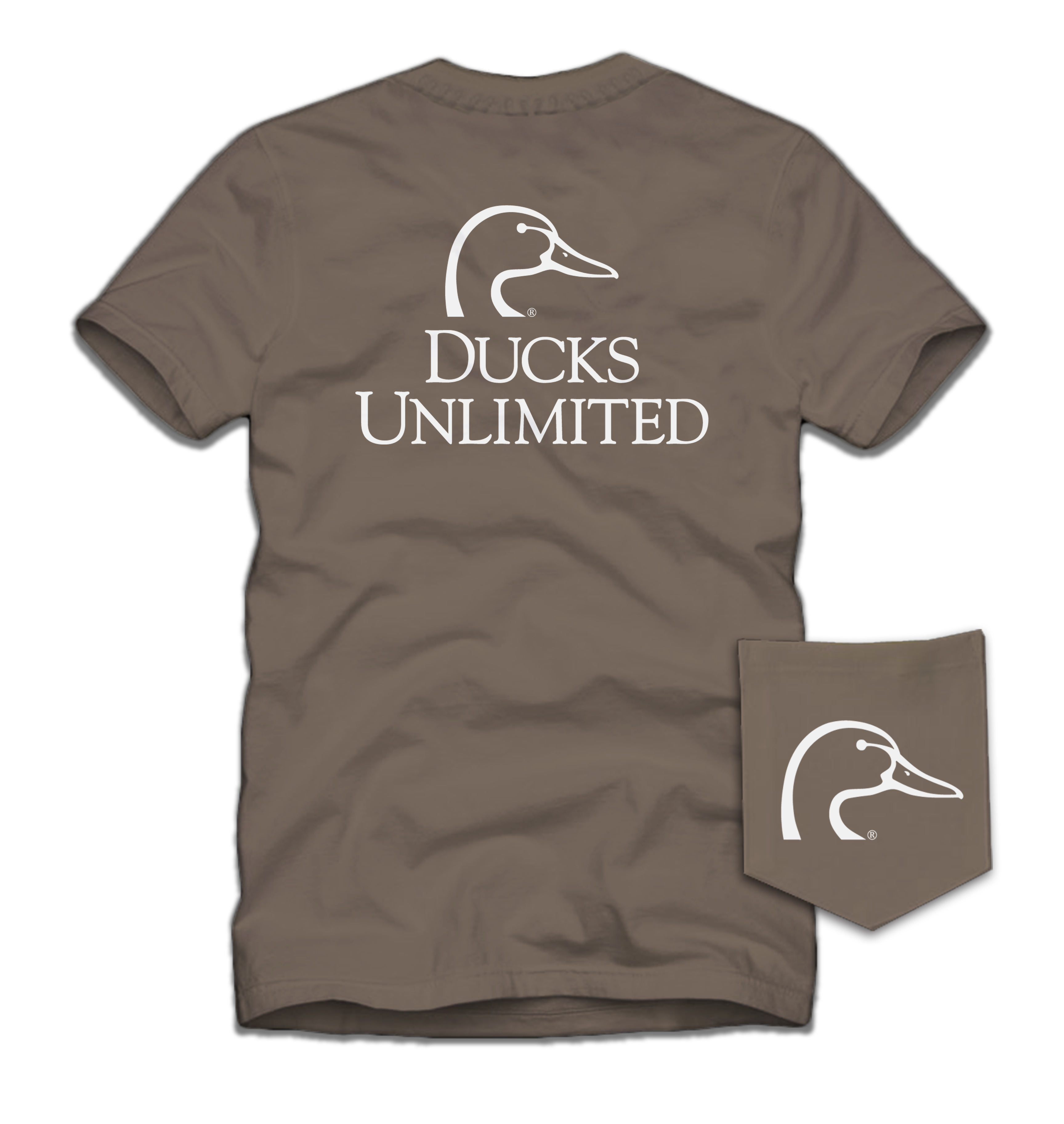 Ducks Unlimited Duck Head T-Shirt | Mocha