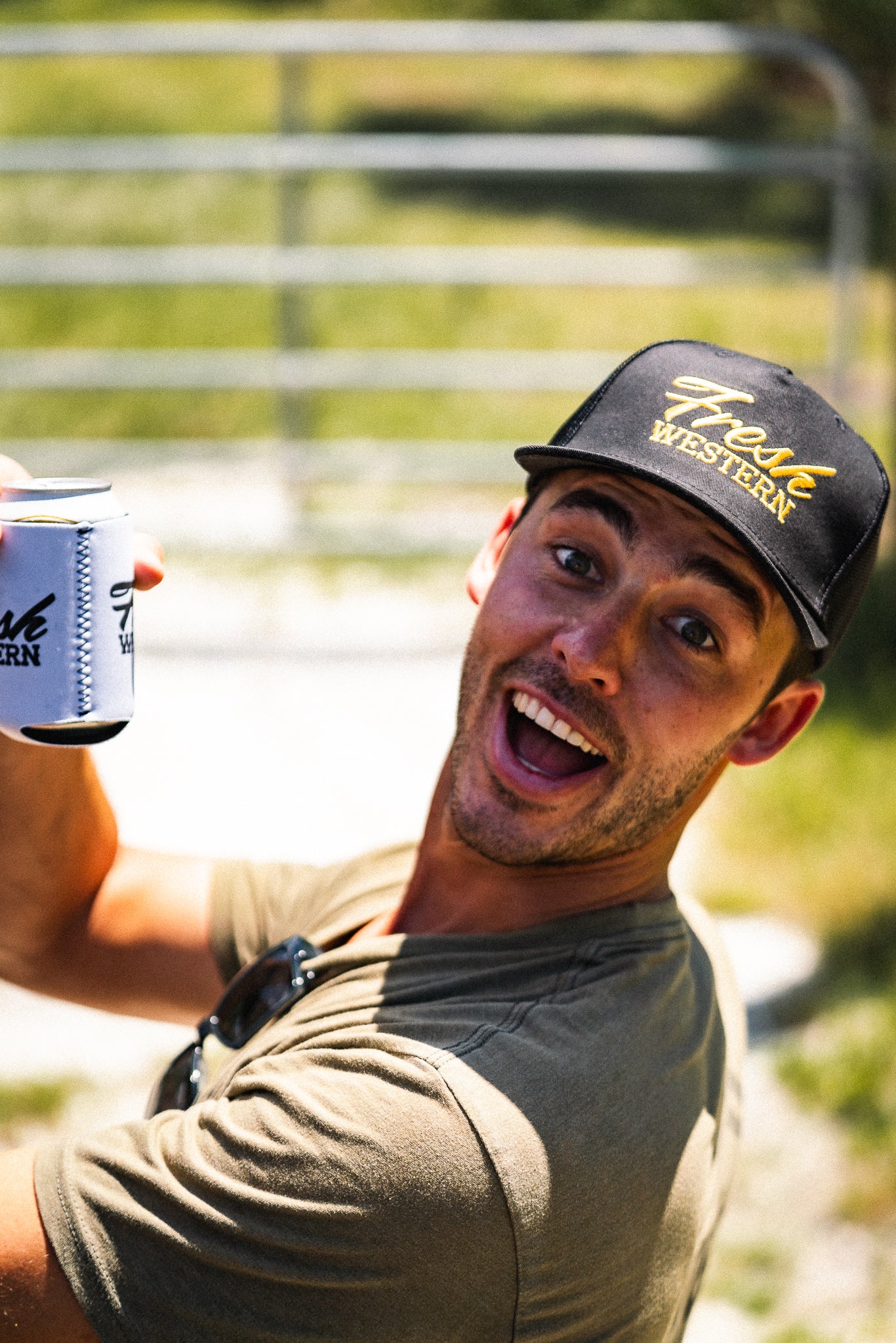 5-Panel Trucker Hat | Black + Gold