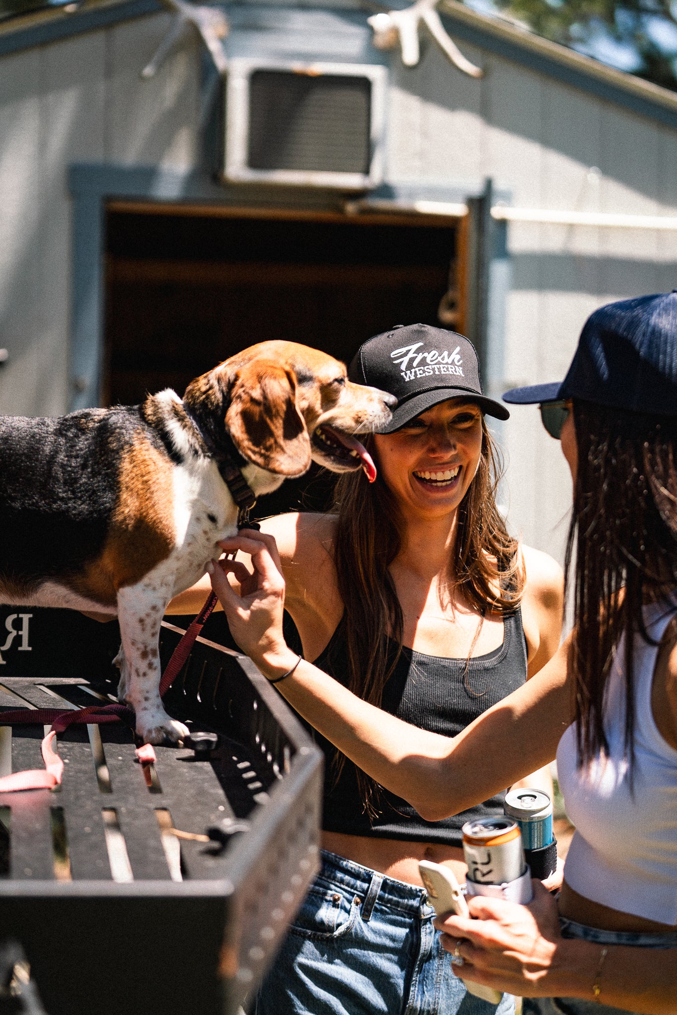 Rope Trucker Hat | Black + White