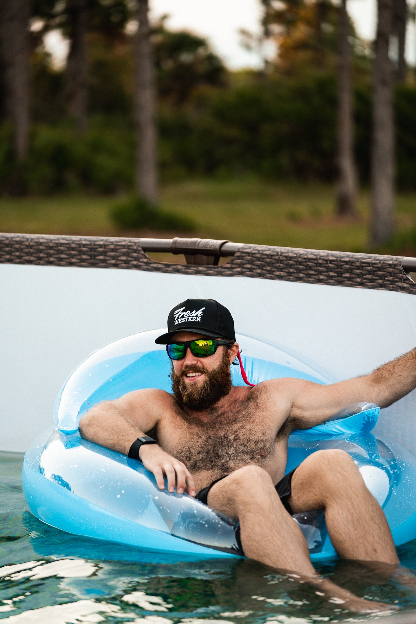 Rope Trucker Hat | Black + White