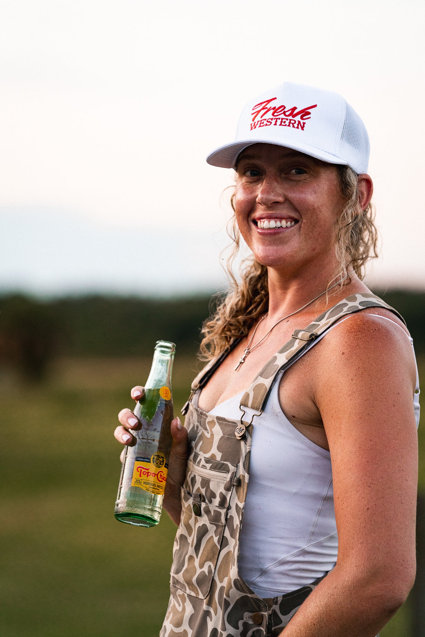 5-Panel Trucker Hat | White + Sunset