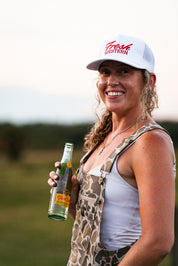 5-Panel Trucker Hat | White + Sunset