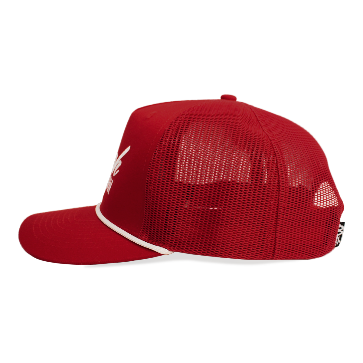 Rope Trucker Hat | Red + White