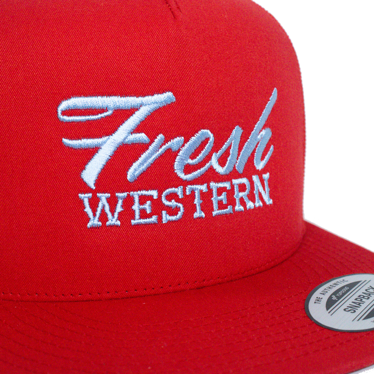 The Tour Hat | Red + Powder Blue