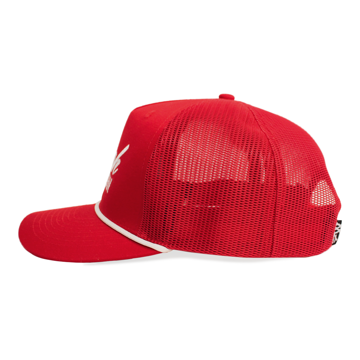 Rope Trucker Hat | Red + White