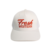 5-Panel Trucker Hat | White + Sunset