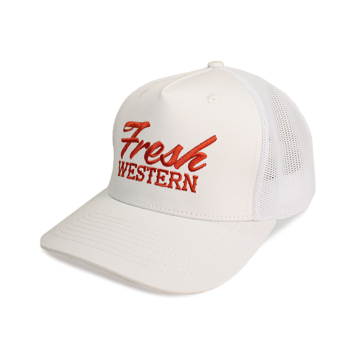 5-Panel Trucker Hat | White + Sunset