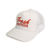 5-Panel Trucker Hat | White + Sunset