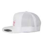 The Tour Hat | White + Pink