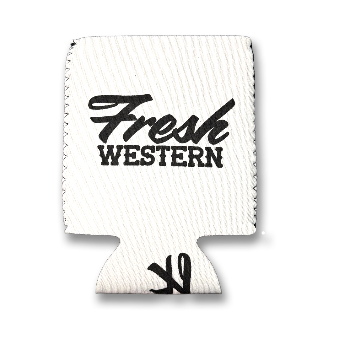 Classic Logo Can Cooler | White