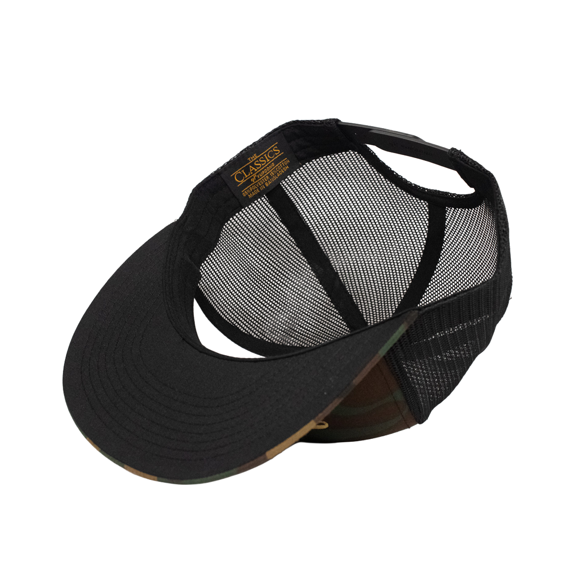 The Tour Hat | Woodland Camo + Gold