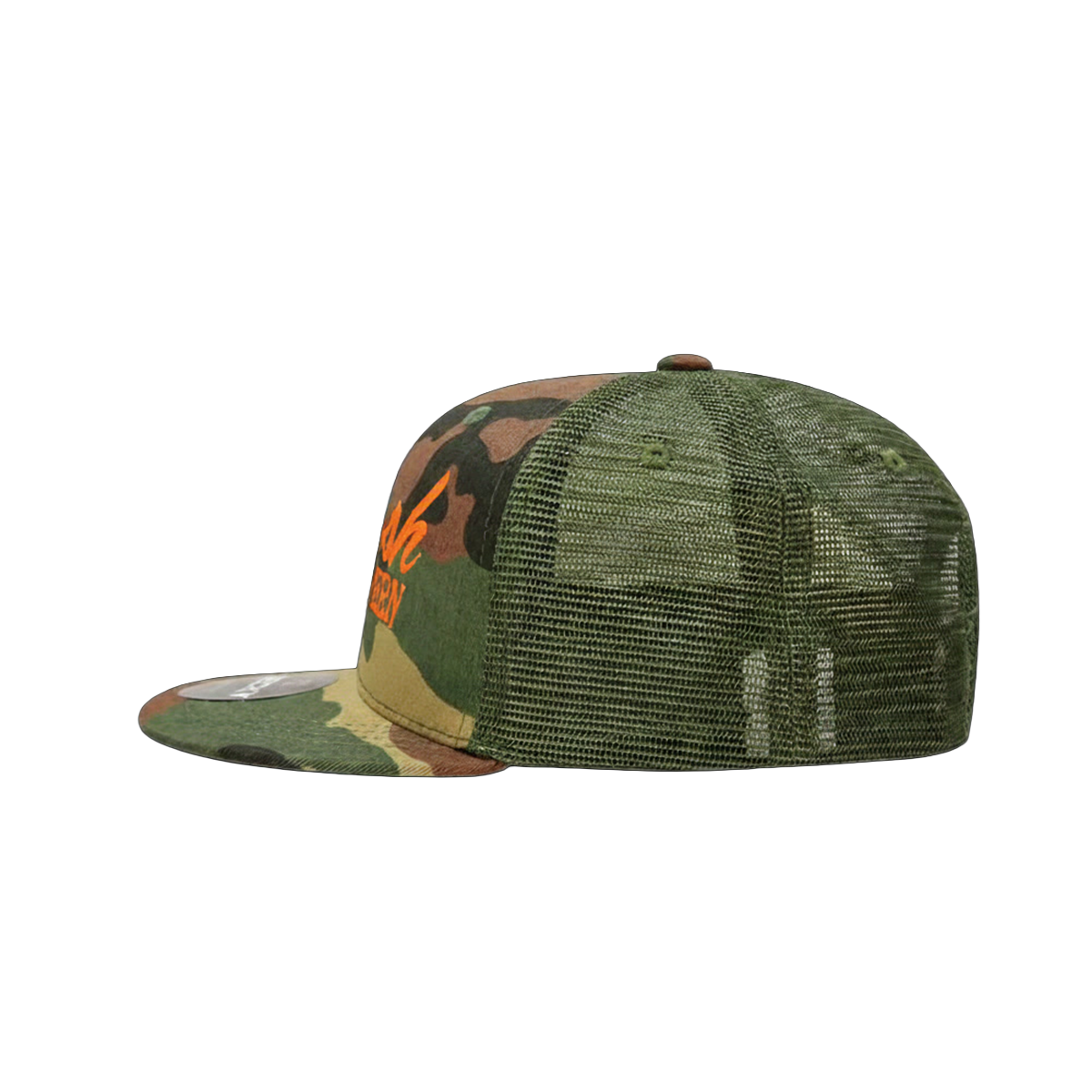 Youth Tour Hat | Woodland Camo + Blaze