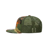 Youth Tour Hat | Woodland Camo + Blaze