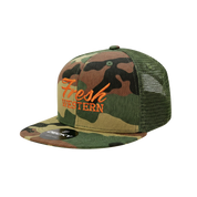 Youth Tour Hat | Woodland Camo + Blaze