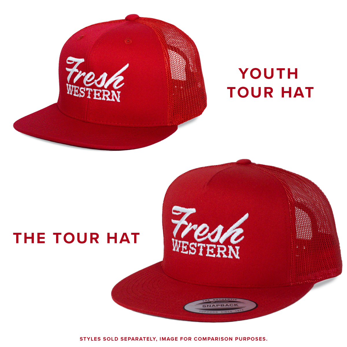 Youth Tour Hat | Red + White